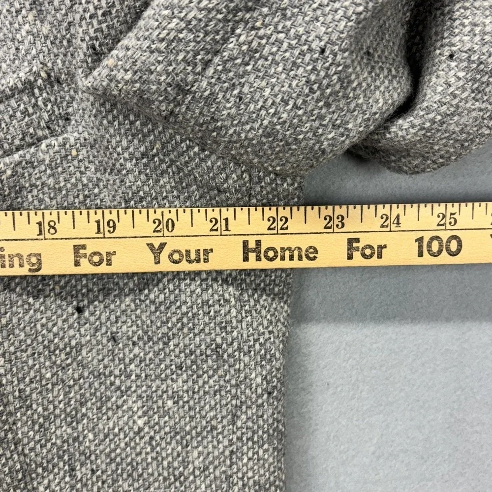 Vintage Pendleton Blazer Mens 44 Long Gray Tweed Wool Elbow Patch Made USA‎ 80s